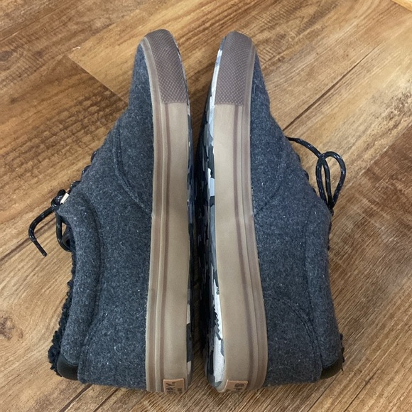 Sperry dark gray wool Top-Sider Striper Storm Cvo Seacycled sneakers size 12 - Picture 3 of 12